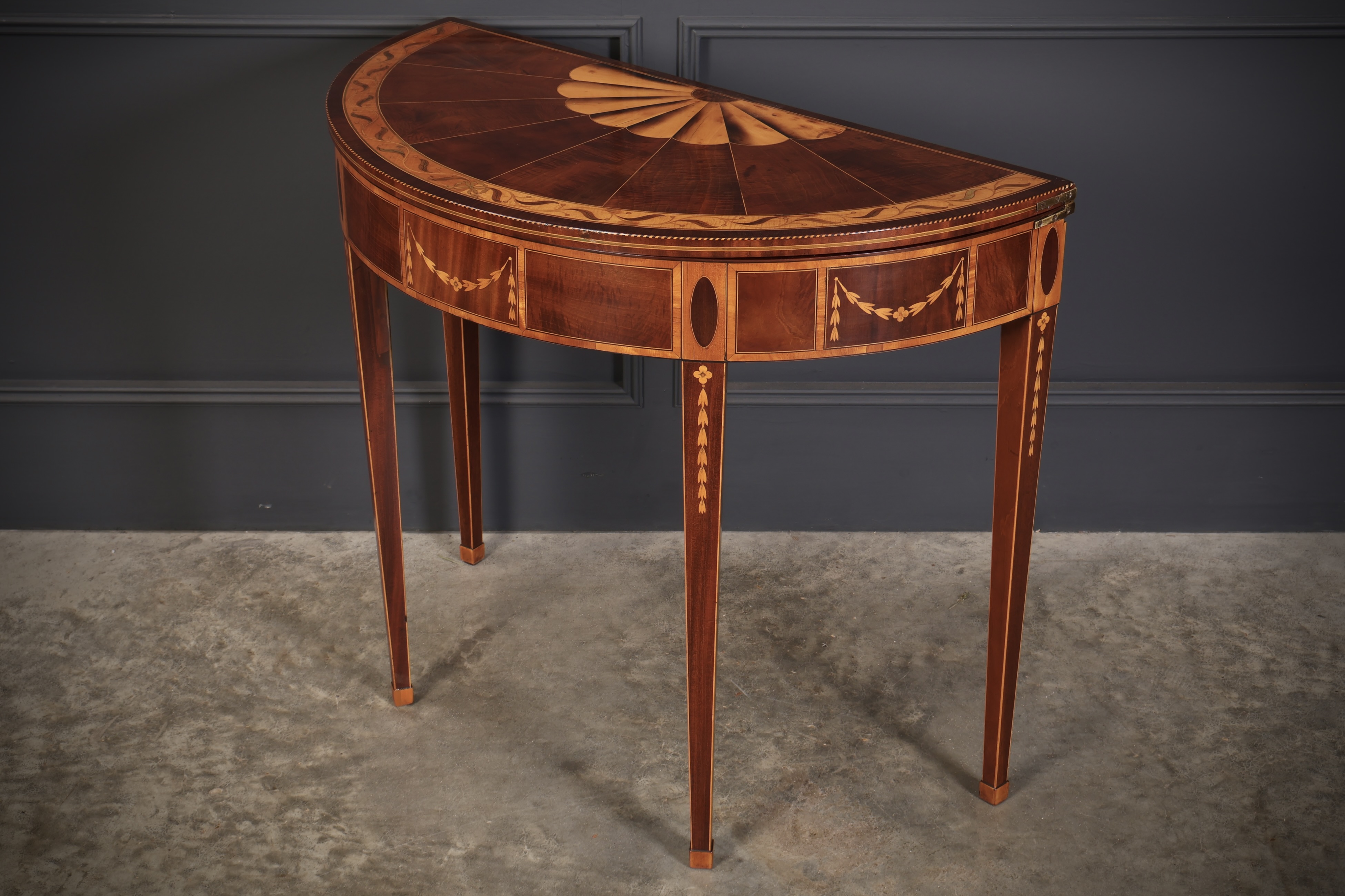 Rare 18th Century Marquetry Inlaid Tea Table - Image 8